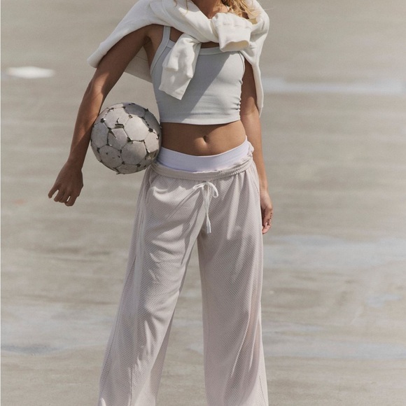 FP Movement by Free People Wide Leg Pants in Cream - Picture 2 of 8